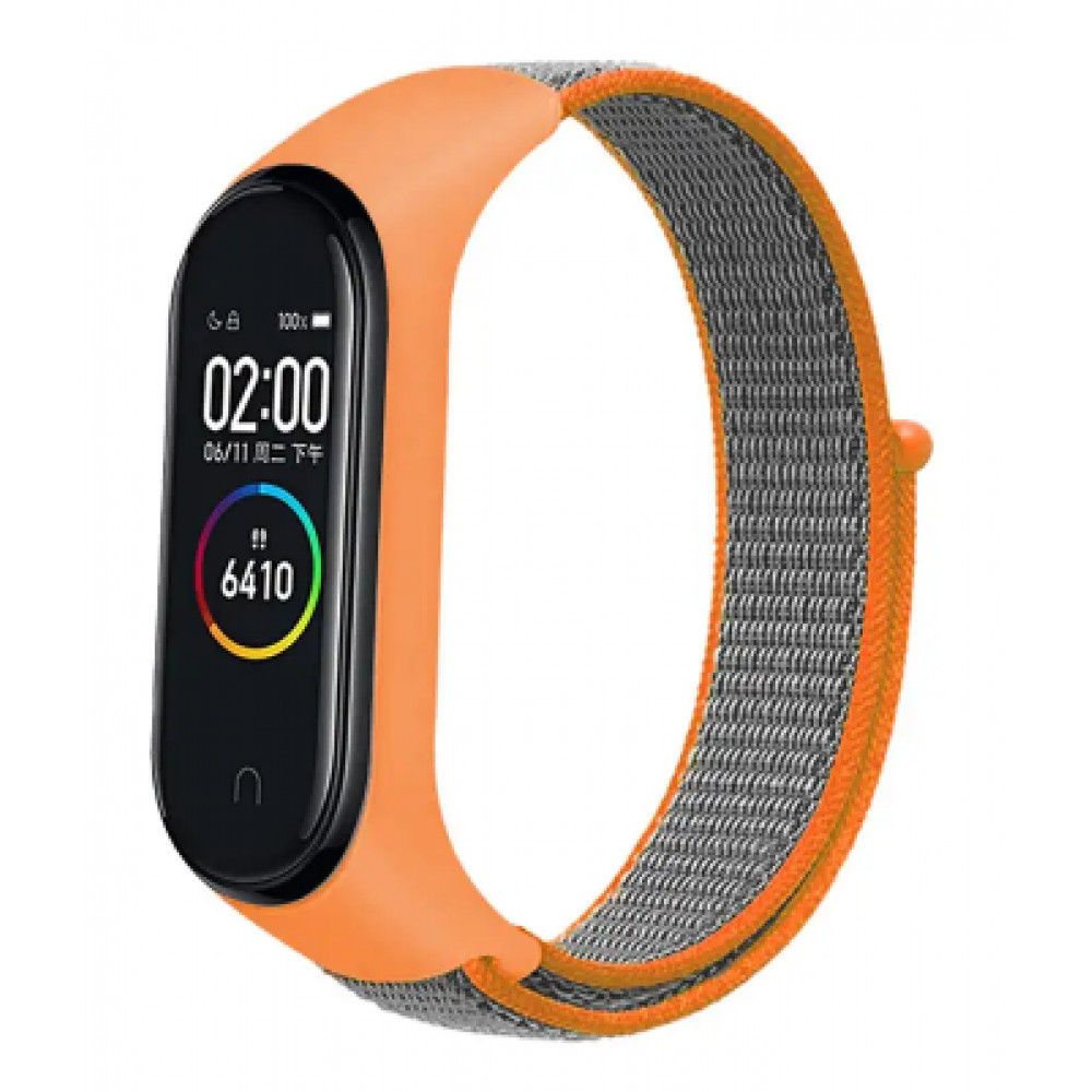Ремінець Nylon Xiaomi Mi Band 5 6 7 — Coral, фото 1