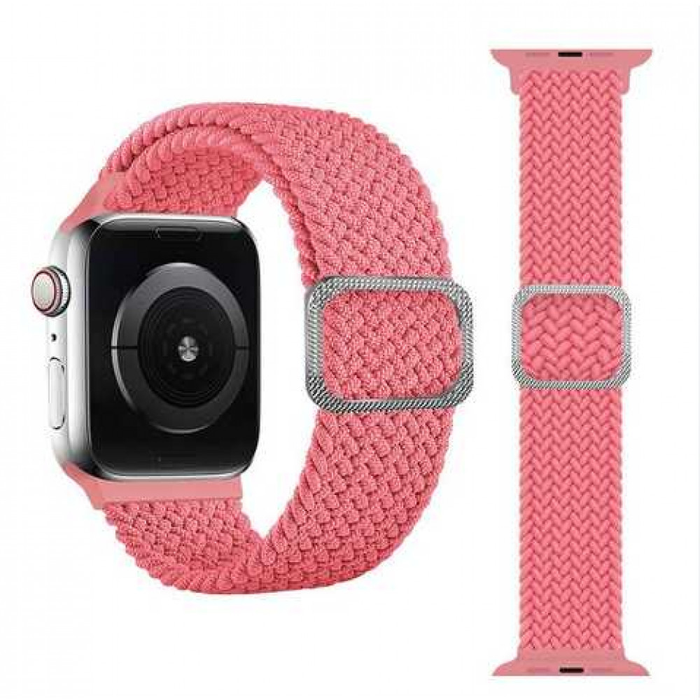 Ремінець Braided Apple Watch 42 mm 44 mm 45 mm 49 mm — Pink, фото 1