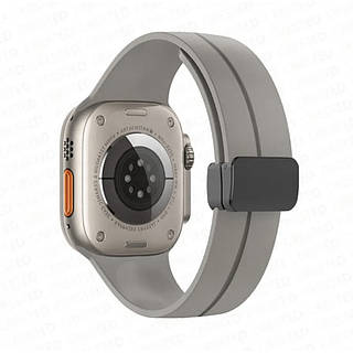 Ремінець Magic Lock Apple Watch 42 mm 44 mm 45 mm 49 mm — Gray