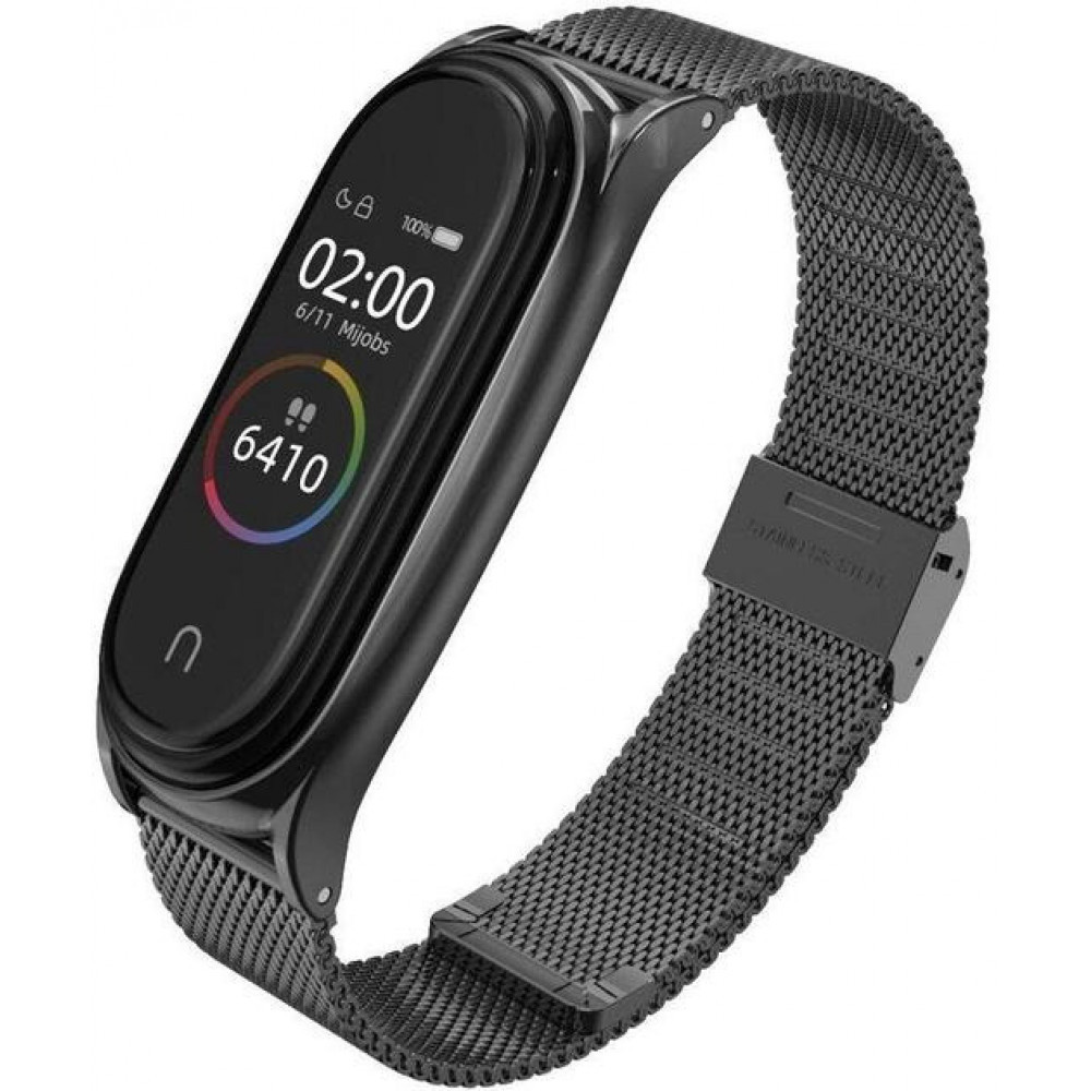 Ремінець Milanese Loop Xiaomi Mi Band 7 — Black, фото 1
