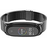 Ремінець Milanese Loop Xiaomi Mi Band 7 — Black, фото 4
