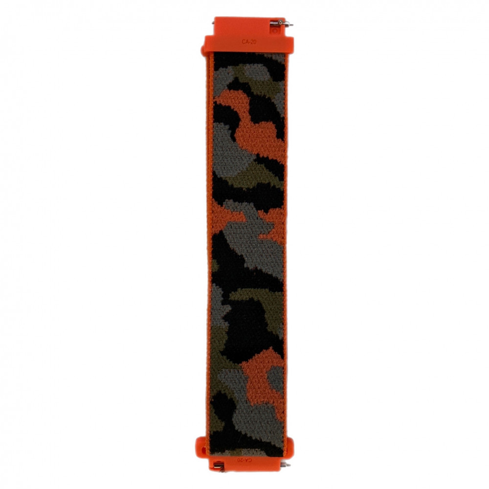 Ремінець Nylon Loop Універсальний 22 mm Khaki — Orange