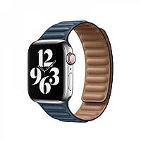 Ремінець Leather Link Apple Watch 38 mm 40 mm 41 mm — Blue
