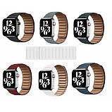 Ремінець Leather Link Apple Watch 38 mm 40 mm 41 mm — Red, фото 2