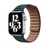 Ремінець Leather Link Apple Watch 38 mm 40 mm 41 mm — Green