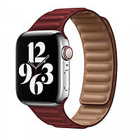 Ремінець Leather Link Apple Watch 38 mm 40 mm 41 mm — Red