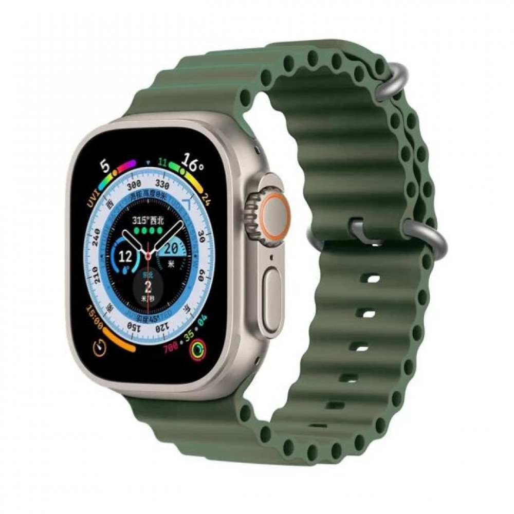 Ремінець Ocean Band Design Apple Watch 38 mm 40 mm 41 mm — Green, фото 1