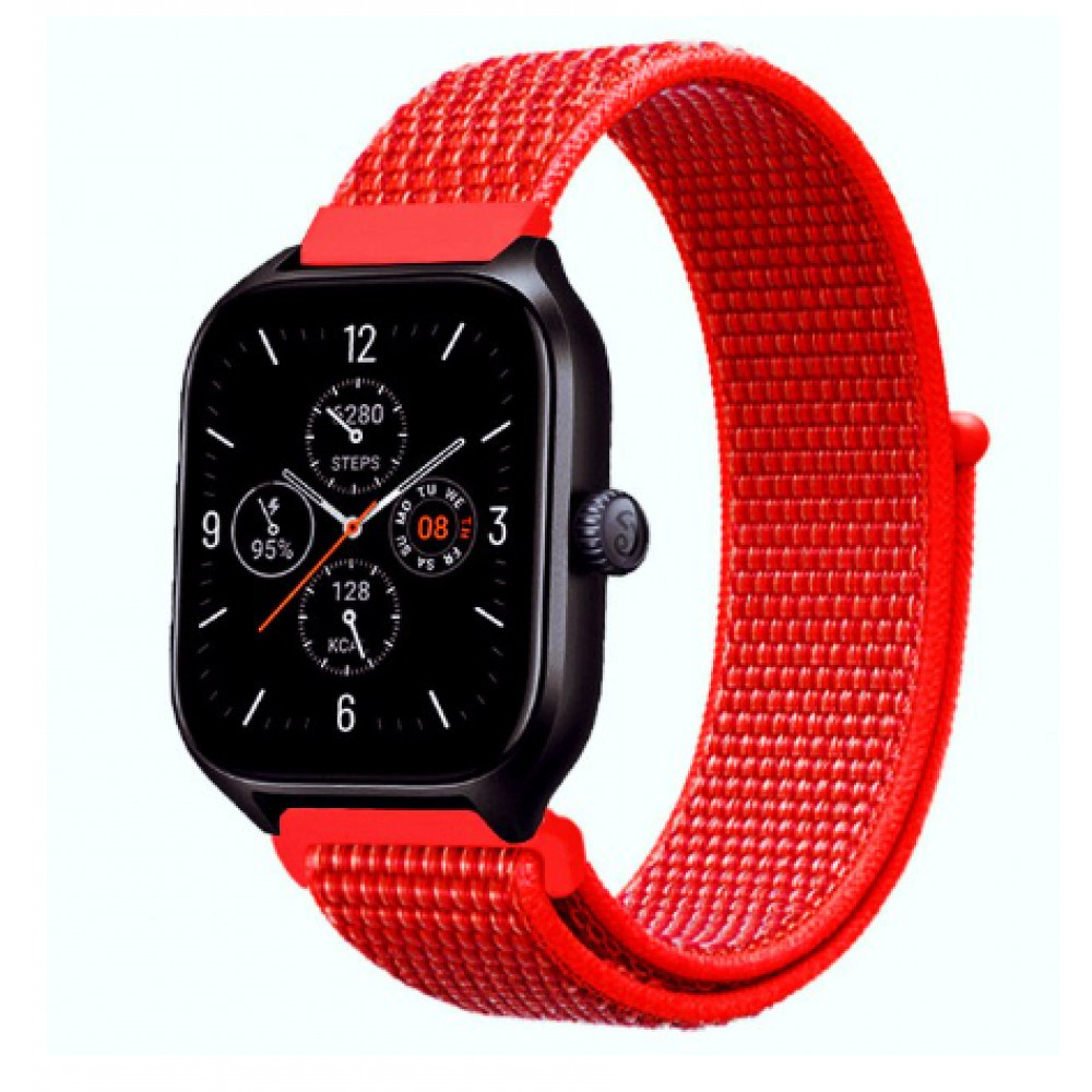 Ремінець Nylon Loop Універсальний 22 mm — Red, фото 1