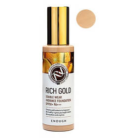 Тональний крем із золотом Enough Rich Gold Double Wear Radiance Foundation SPF50+ PA+++21 100 м IB, код: 6577702