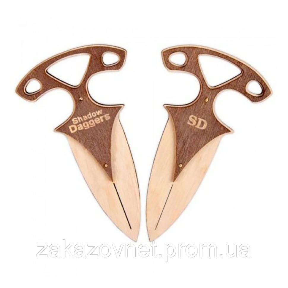 Комплект сувенірних ножів дерев'яних ГАРКЕ ДЕРЕВО Сувенір-Декор DAG-W ZK, код: 8138922