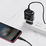 Home Charger | 18W | QC3.0 | Micro Cable (1m) — Borofone BA36A — White, фото 8