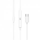 Навушники Type C з мікрофоном Borofone BM60 Original Series — Black, фото 5