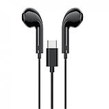 Навушники Type C з мікрофоном Borofone BM60 Original Series — Black, фото 8