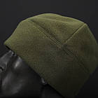 Шапка флісова хакі, фото 6
