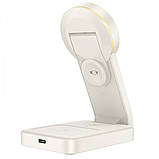 Magnetic Wireless Charger 3 in 1 Hoco CQ3 — Black, фото 8