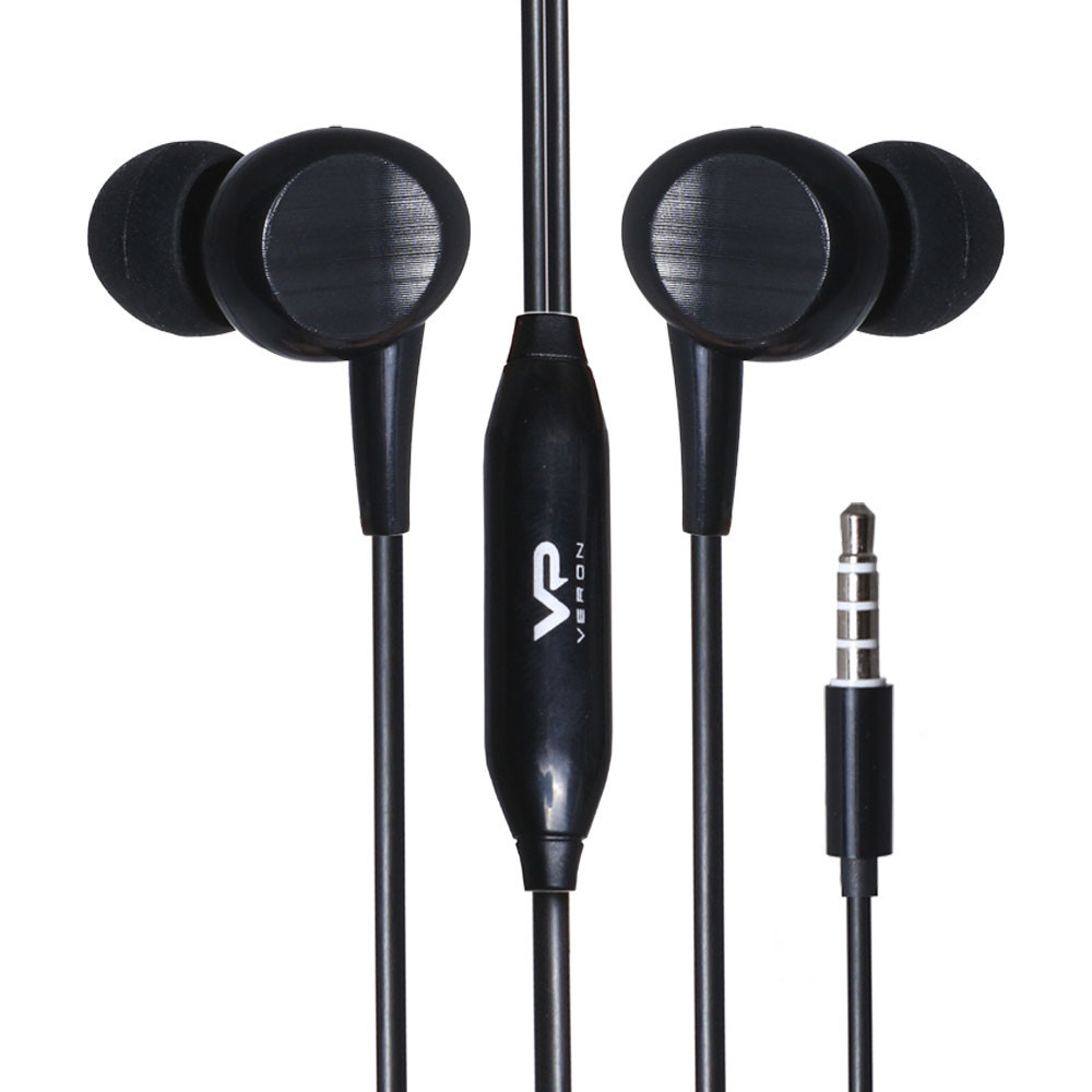 Навушники з мікрофоном 3.5mm — Veron VH04 — Black