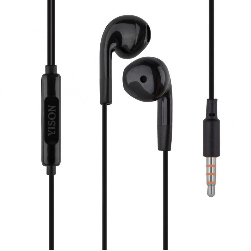 Навушники з мікрофоном 3.5mm — Yison X1 — Black