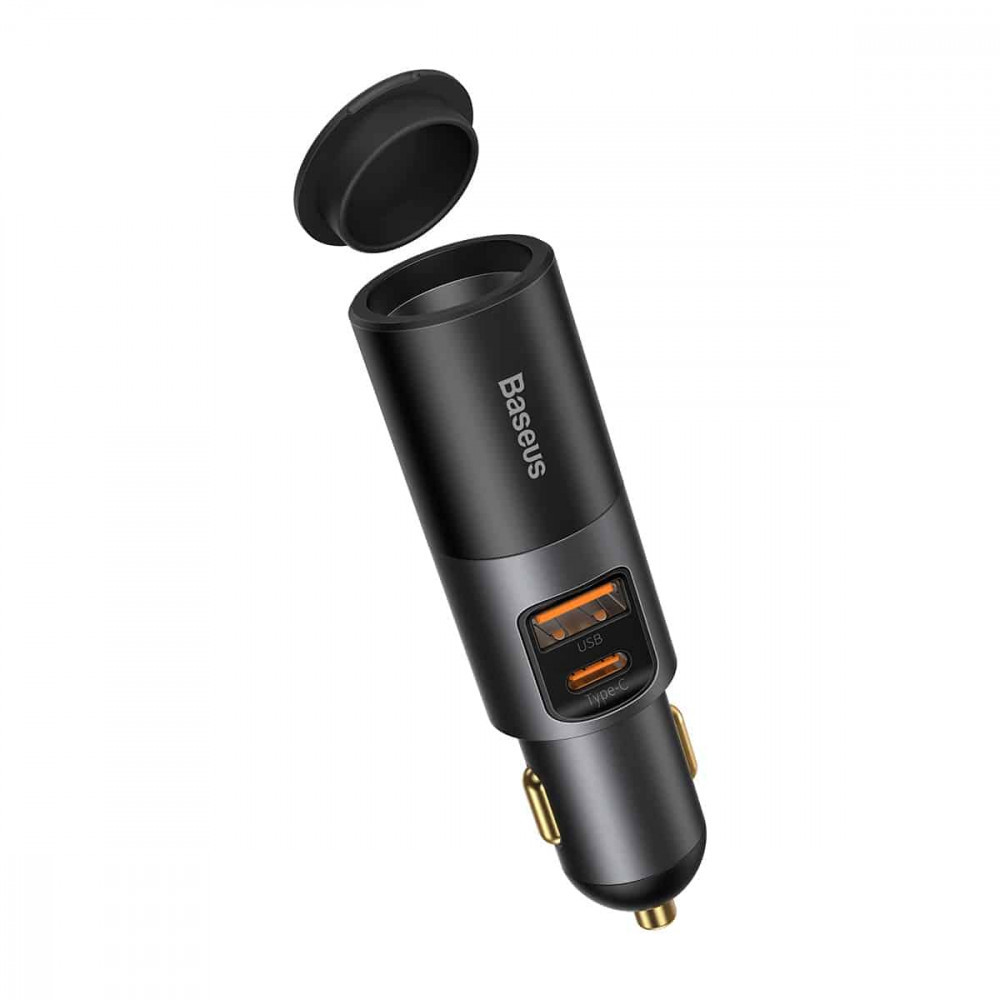 Car Charger | 120W | 1U | 1C — Baseus (CCBT-C0G) Share Together Fast Charge with Cigarette Lighter Expansion