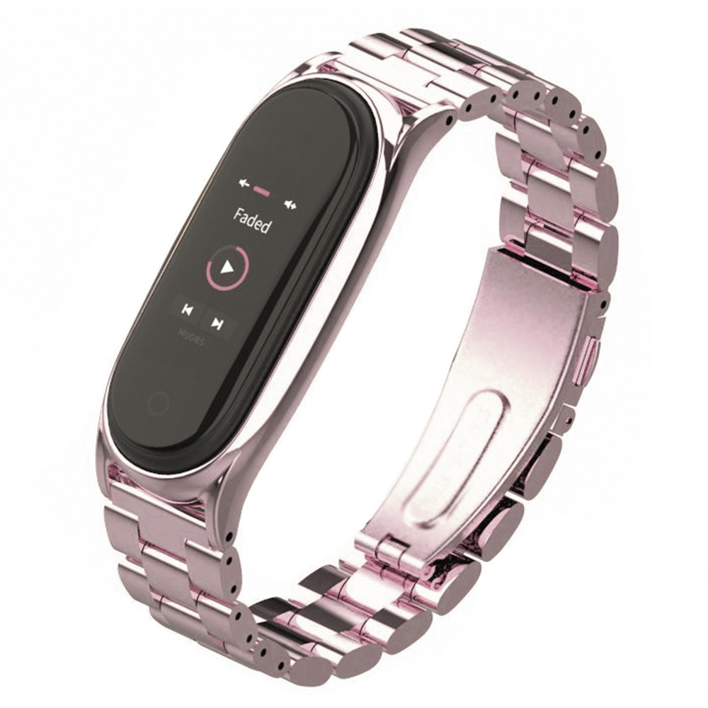 Ремінець Bead Design Xiaomi Mi Band 5 6 — Rose Gold, фото 1