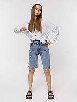 Женские джинсовые шорты 42 голубой Oreo jeans ЦБ-00219141 ZK, код: 8420238