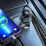 Car Charger | 30W | 2 PD | QC3.0 — WiWU PC700 — Black, фото 5