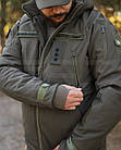 Куртка зимова Хантер Софтшелл фліс хакі, фото 7