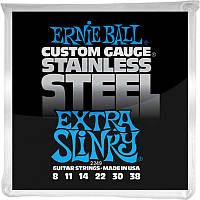 Струны для электрогитары Ernie Ball 2249 Extra Slinky Stainless Steel 8 38 ZK, код: 6555374