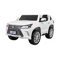 Электроавтомобиль Ramiz Lexus LX570 MP3 LED 2х12 В лакированный, белый (PA.DK-LX570.BIA)