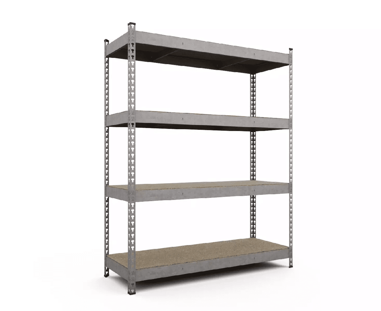 Стелаж МКП ОД 1680x900x500 Міткас, 300 кг/полка, 4 полиці, ДСП, оцинкований, металевий