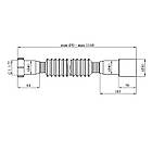 Гофротруба Agua GN46 1 1/2" х 40/50 мм 460-1100 мм із накидною гайкою, фото 3