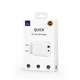 Home Charger 20W PD QC3.0 WiWU Wi-U002 — White, фото 2