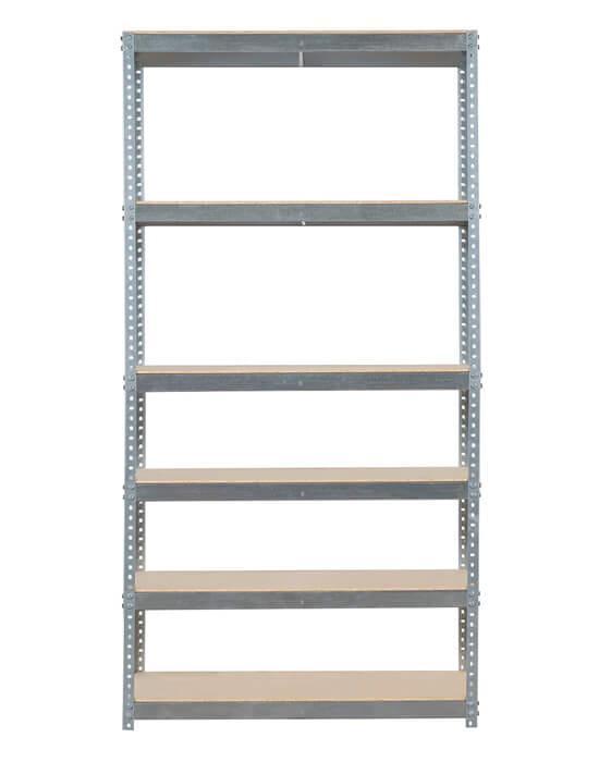 Стелаж МКП ОД 2880x1000x500 Міткас, 300 кг/полка, 6 полиць, ДСП, оцинкований, металевий