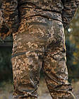 Штани зимові Софтшелл піксель ЗСУ утеплені термофліс, фото 4