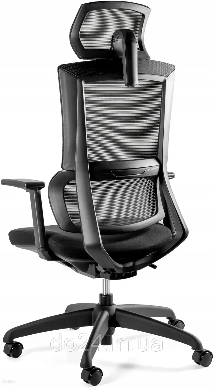 Крісло Unique Fotel Ergonomiczny Elegance Czarny Biurowy Krzesło