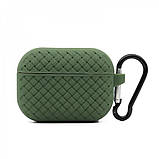 Airpods Case 1/2 Fabric Pattern — Green, фото 3
