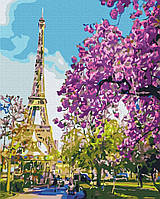 Картина за номерами на підрамнику В центрі Парижу