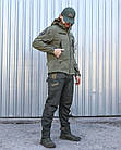 Куртка тактична Альфа Софтшел фліс хакі, фото 9