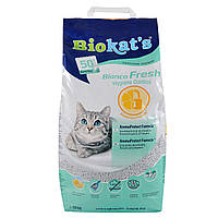 Наполнитель для кошачьего туалета Biokat's Bianco Fresh Бентонитовый комкующий 10 кг (10 л) ( ZK, код: 7574471