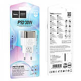 Home Charger | 30W | PD | QC3.0 — Hoco C131A — Transparent Black, фото 2