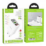 Home Charger | 20W | PD | QC3.0 — Hoco C100A — White, фото 2