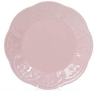 Набор Bona 6 десертных тарелок Leeds Ceramics диаметр 23см каменная керамика Розовые DP40093 ZK, код: 7426241