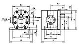 Насос шестерний Г11-22, фото 3