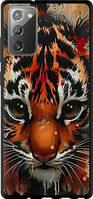 ТПУ чехол с микрофиброй на Samsung Galaxy Note 20 Mini tiger