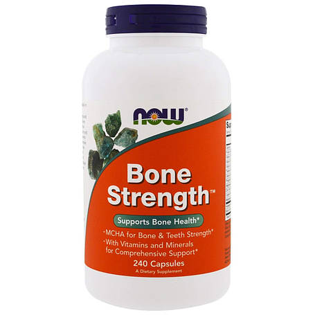 Міцні кістки, Bone Strength, Now Foods, 240 капсул, фото 1