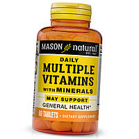 Мультивитамины и Минералы Daily Multiple Vitamins With Minerals Mason Natural 60таб (36529054)