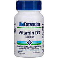 Витамин D Life Extension Vitamin D3 7,000 IU 60 Softgels NC, код: 7595048