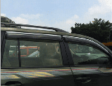 Вітровики Toyota land Cruiser 200 з хром вставкою (нерж.), фото 7