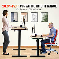 VEVOR регулируемый по высоте стоячий стол 55.1" x 23.6" электрический для дома и офиса