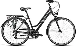 Велосипед Romet Gazela 1 Czarno Różowy 28 2023