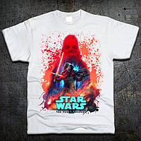 Футболка Fruit of the Loom Дарт Вейдер і Кайло Рен Darth Vader and Kylo Ren Star Wars Білий X GL, код: 7584756